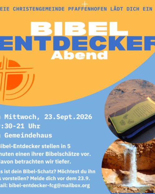 Flyer zum Bibelentdecker-Abend am 23. September 2026